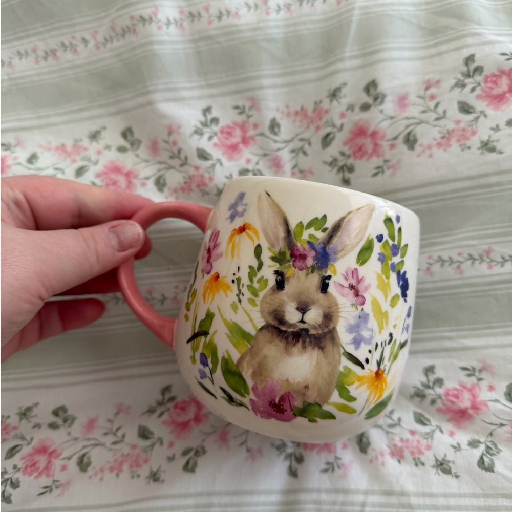 Floral Easter Bunny Mug